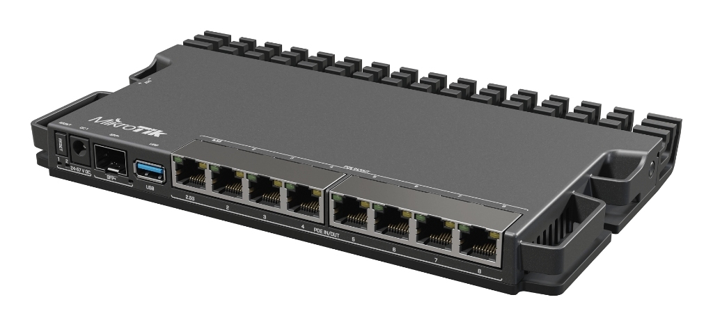 RB5009UPr+S+IN-MikroTik RB5009UPr+S+IN - 8 Port PoE-Out Firewall Router